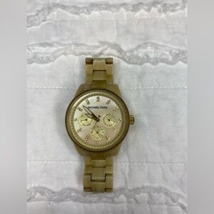 Michael Kors Women's MK5039 Ritz Horn Gold Watch